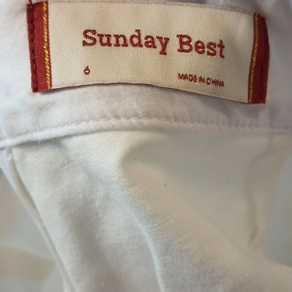 Sunday Best White Skort Shorts VV - Picture 3 of 5